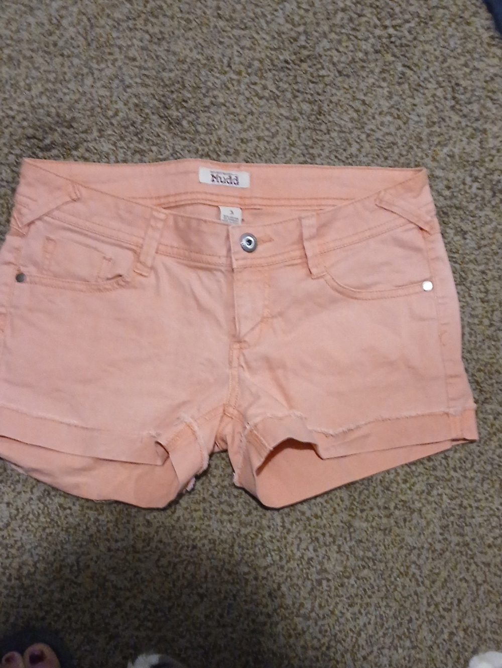 Mudd Peach Jean Shorts